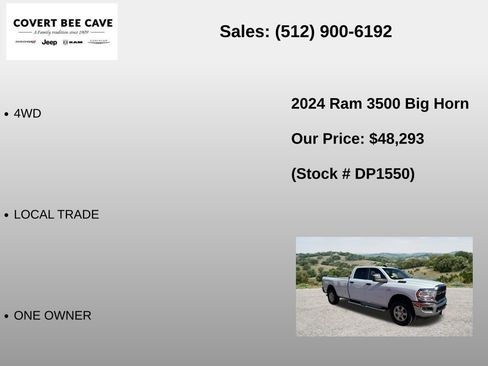 Used 2024 RAM 3500 Big Horn AWD/4WD image 6
