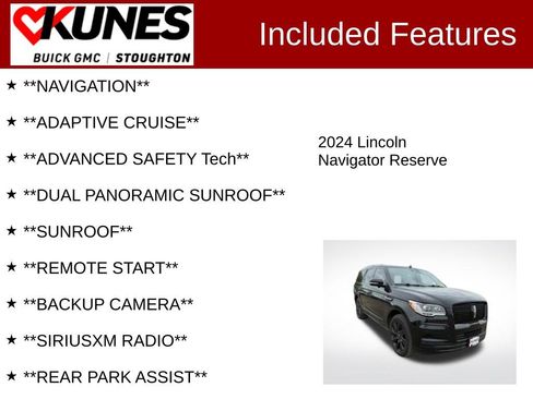 Used 2024 Lincoln Navigator Reserve w/ Equipment Group 201A AWD/4WD image 2