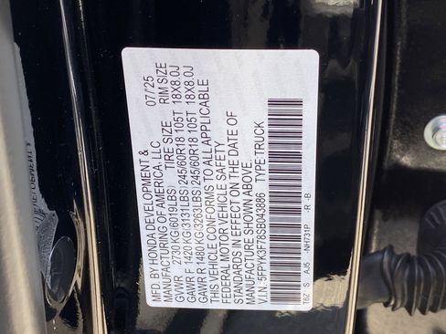 New 2025 Honda Ridgeline TrailSport+ image 19