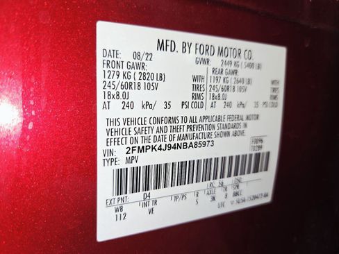 Used 2022 Ford Edge SEL w/ Convenience Package AWD/4WD image 45