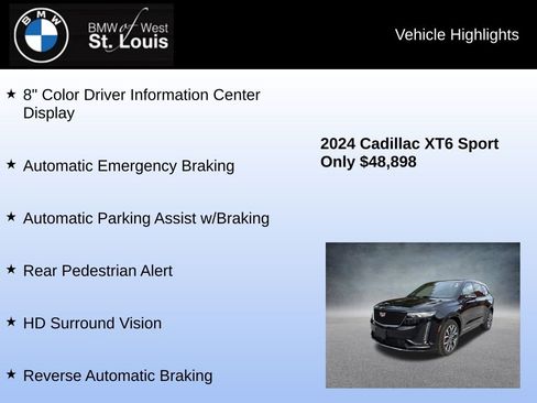 Used 2024 Cadillac XT6 Sport w/ Technology Package image 31