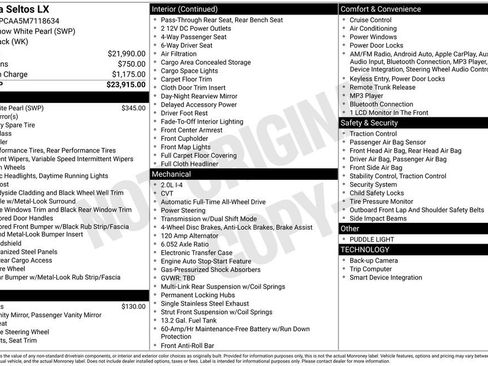 Used 2021 Kia Seltos LX image 2