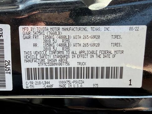 Used 2022 Toyota Tundra 1794 Edition w/ TRD Off-Road Package image 32