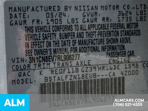 Used 2024 Nissan Versa SV FWD image 16