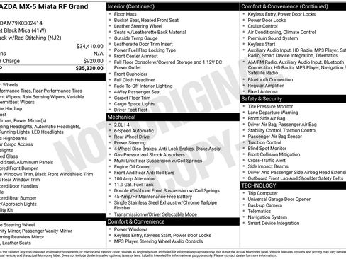 Used 2019 MAZDA MX-5 Miata RF Grand Touring image 11