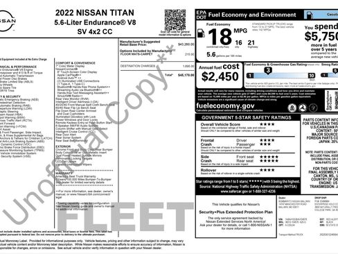 Used 2022 Nissan Titan SV RWD image 4