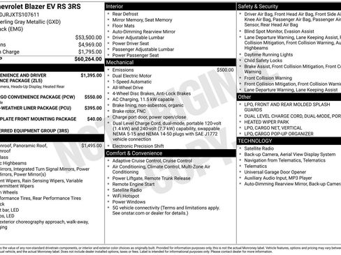 New 2026 Chevrolet Blazer EV RS AWD/4WD image 16