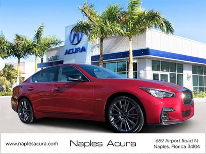 Used 2020 INFINITI Q50 Red Sport 400 w/ Carbon Fiber Package