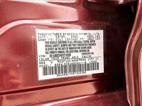 Used 2024 Nissan Sentra SV w/ All-Weather Package FWD image 18