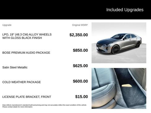 Used 2021 Cadillac CT4 Luxury w/ Bose Premium Audio Package AWD/4WD image 7