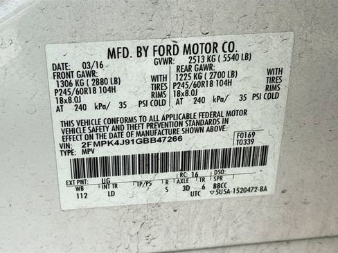 Used 2016 Ford Edge SEL w/ Equipment Group 201A AWD/4WD image 16