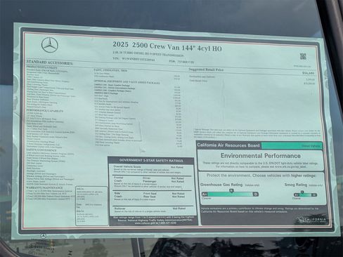 New 2025 Mercedes-Benz Sprinter 2500 image 10