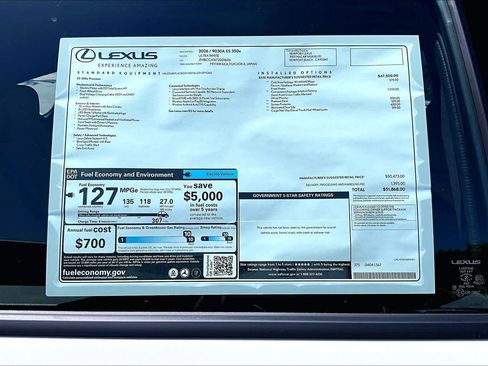 New 2026 Lexus ES 350e w/ Convenience Package FWD image 22