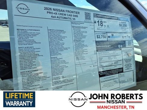 New 2026 Nissan Frontier PRO-4X image 18