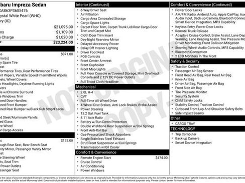 Certified 2023 Subaru Impreza 2.0i AWD/4WD image 5
