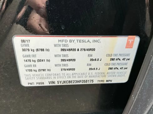 Used 2017 Tesla Model X 100D image 34