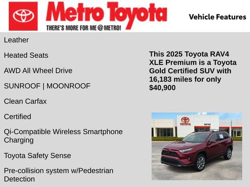 Certified 2025 Toyota RAV4 XLE Premium w/ Weather Package AWD/4WD image 6