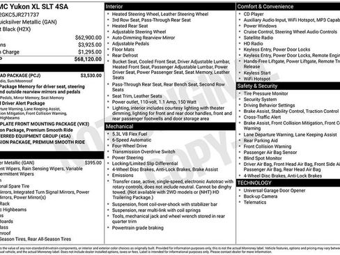 Used 2018 GMC Yukon XL SLT w/ Open Road Package image 2