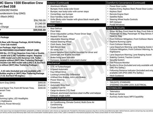 Used 2024 GMC Sierra 1500 Elevation image 38