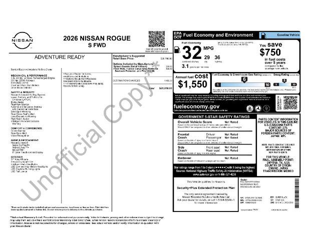 Certified 2026 Nissan Rogue S FWD image 14