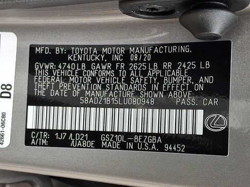 Certified 2020 Lexus ES 350 w/ Premium Package image 29