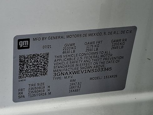 Used 2022 Chevrolet Equinox RS w/ RS Leather Package AWD/4WD image 26