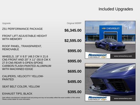 New 2025 Chevrolet Corvette Stingray Preferred Cpe w/ Z51 Performance Package image 4