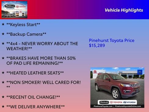 Used 2020 Jeep Compass Latitude w/ Cold Weather Group AWD/4WD image 31