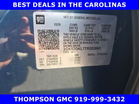 New 2026 GMC Yukon Denali w/ Sun & Power Step Package AWD/4WD image 37
