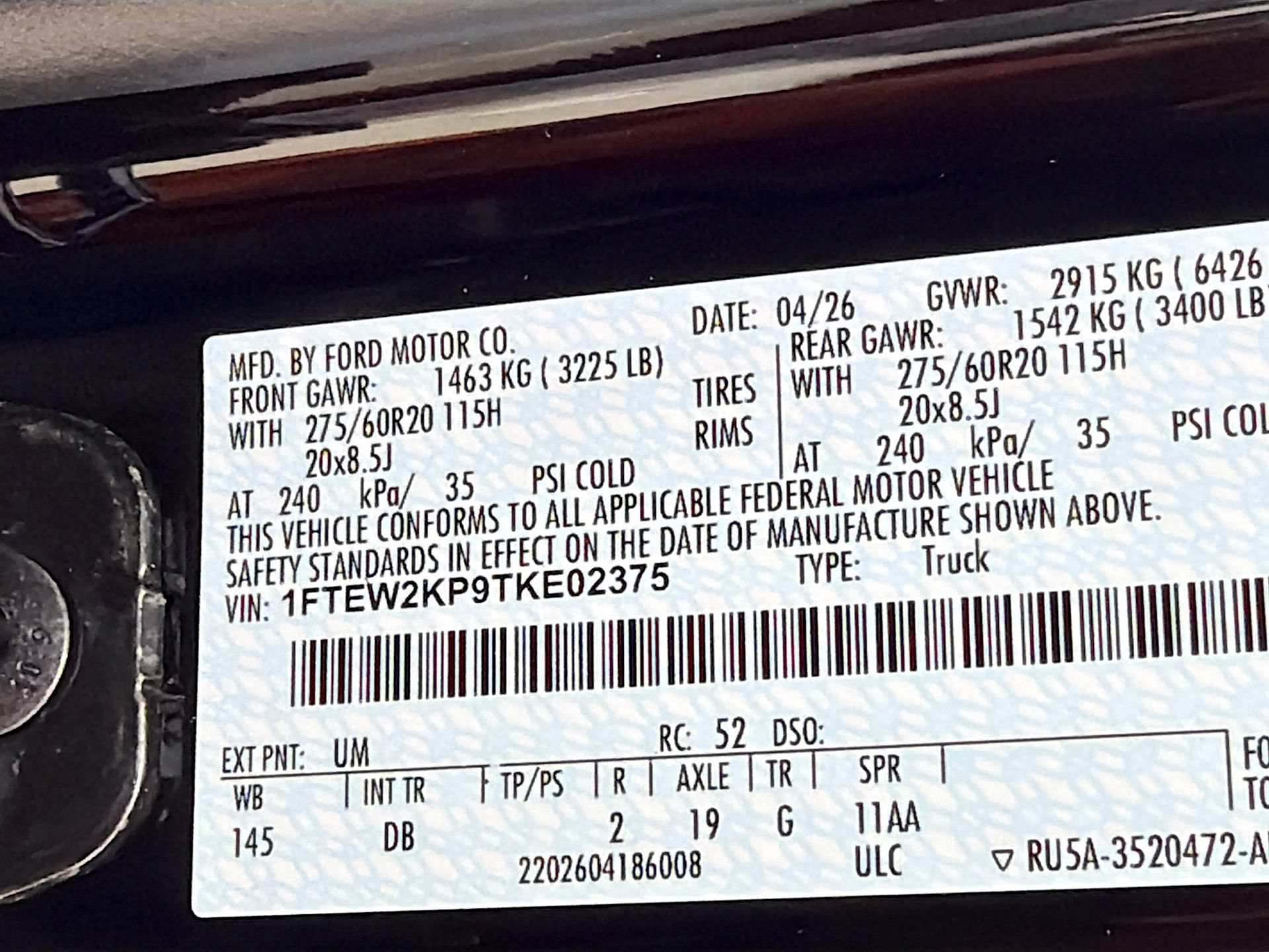 New 2026 Ford F150 STX w/ Equipment Group 200A RWD image 38
