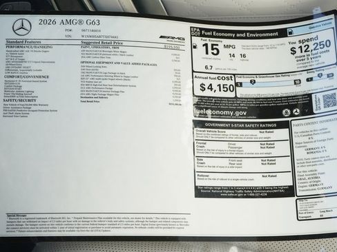 New 2026 Mercedes-Benz G 63 AMG G 63 AMG image 42