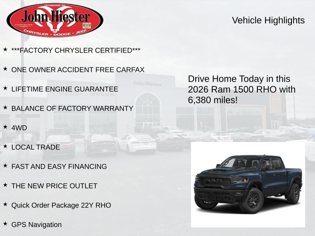 Used 2026 RAM 1500 RHO AWD/4WD image 3