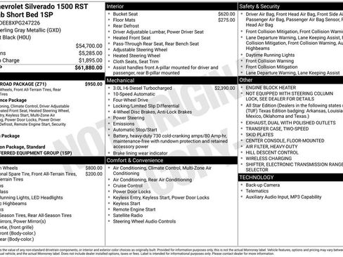 Used 2023 Chevrolet Silverado 1500 RST w/ Z71 Off-Road Package AWD/4WD image 21
