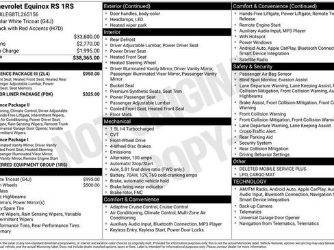 New 2026 Chevrolet Equinox RS w/ Convenience Package III image 10