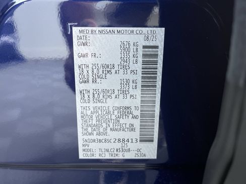 Certified 2025 Nissan Pathfinder SV w/ Black Appearance Package AWD/4WD image 12