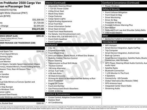 Used 2026 RAM ProMaster 2500 w/ Convenience Group FWD image 9