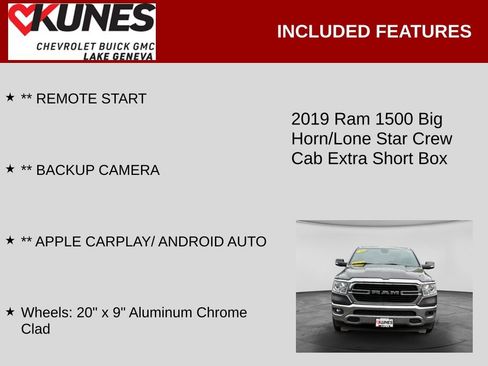 Used 2019 RAM 1500 Big Horn AWD/4WD image 2