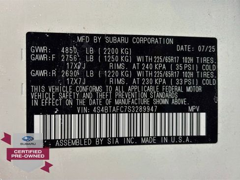Certified 2025 Subaru Outback Premium AWD/4WD image 32