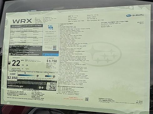 New 2026 Subaru WRX Limited AWD/4WD image 23