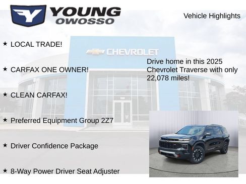 Used 2025 Chevrolet Traverse Z71 w/ Driver Confidence Package AWD/4WD image 8