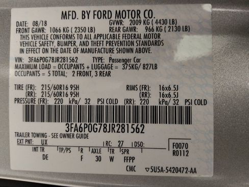 Used 2018 Ford Fusion S FWD image 33