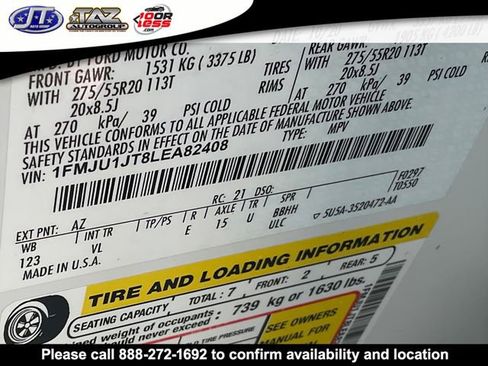 Used 2020 Ford Expedition XLT w/ Equipment Group 202A AWD/4WD image 29