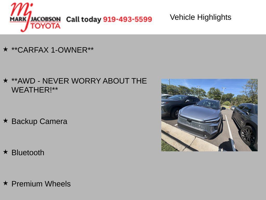 Used 2026 Toyota Corolla Cross AWD Hybrid w/ Convenience Package image 6