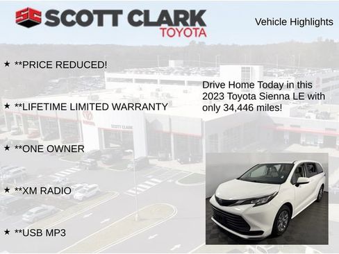 Used 2023 Toyota Sienna LE FWD image 12