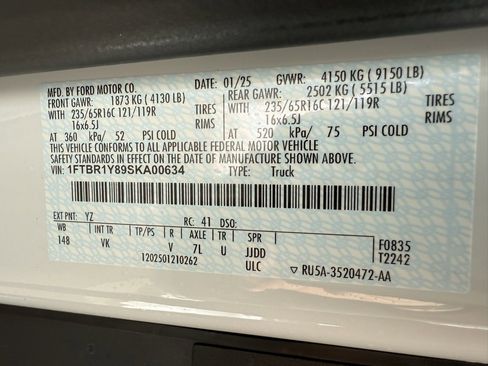 New 2025 Ford Transit 250 Low Roof w/ Load Area Protection Package image 36