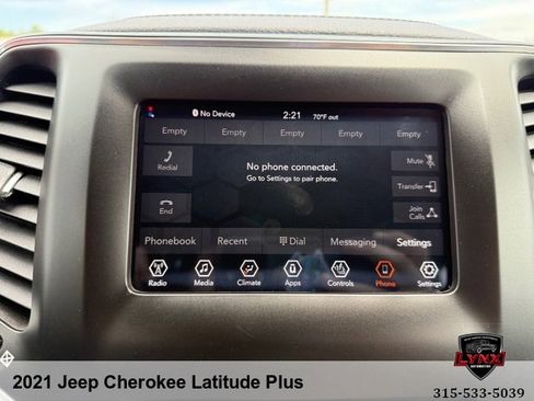 Used 2021 Jeep Cherokee Latitude Plus AWD/4WD image 45