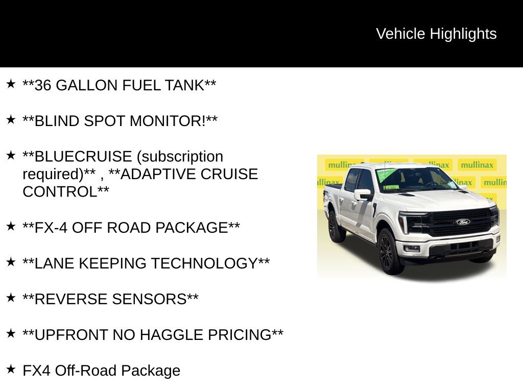 Used 2025 Ford F150 Platinum w/ FX4 Off-Road Package AWD/4WD image 13