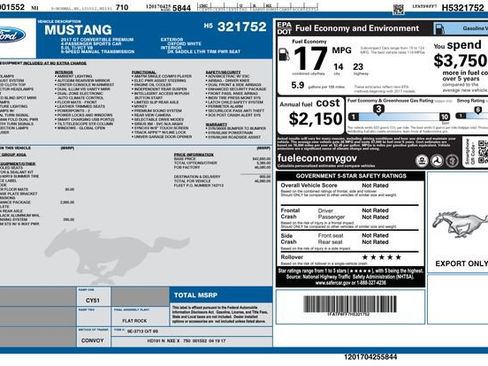 Certified 2017 Ford Mustang GT Premium w/ GT Performance Package image 10