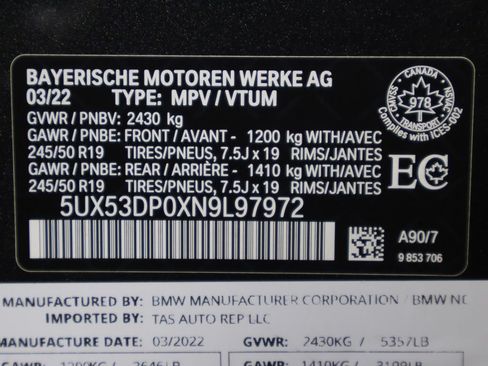 Used 2022 BMW X3 xDrive30i AWD/4WD image 48