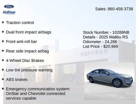 Used 2025 Chevrolet Malibu RS FWD image 15